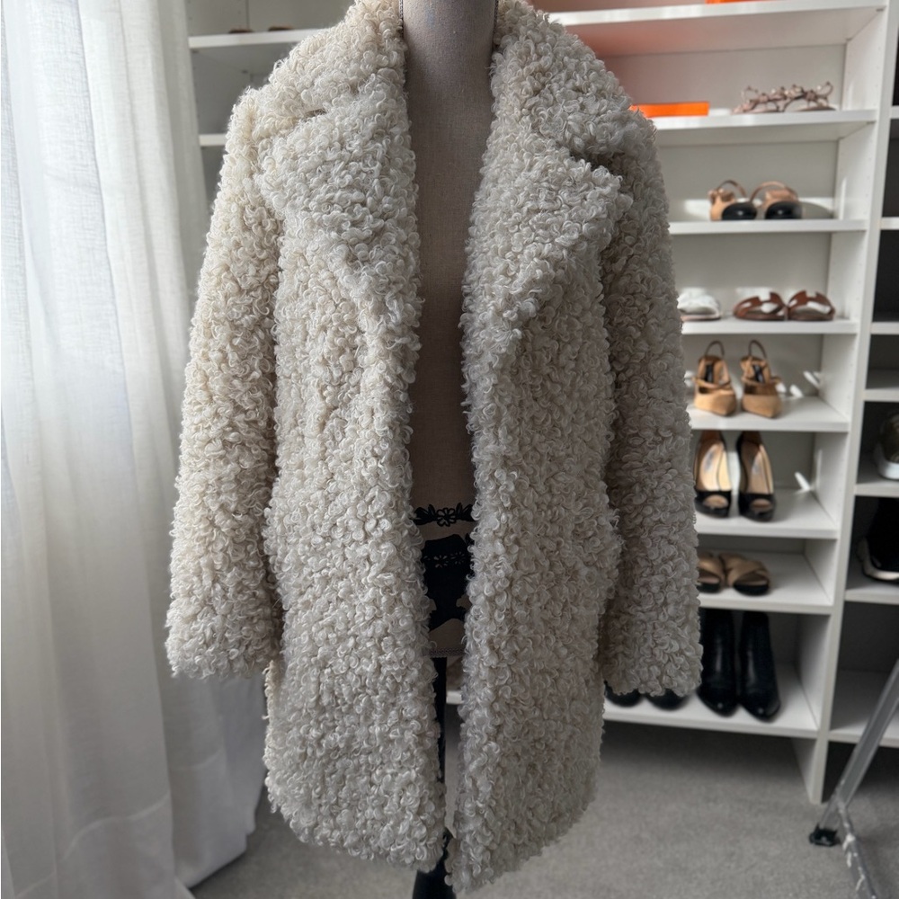 River Island Cream Teddy Jacket